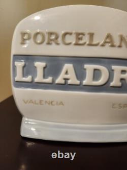 Vintage Lladro Porcelain Display Sign for Store Porcelanas Valenica Spain RARE