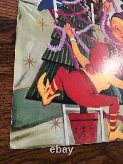 Vintage MCM Coca Cola Santa Elves Stand Up Store Display Sign Standee Easel