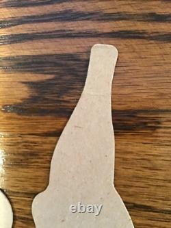 Vintage MCM Coca Cola Santa Elves Stand Up Store Display Sign Standee Easel