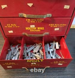 Vintage MOLLY Hardware Advertising Cabinet General Store Counter Display Sign