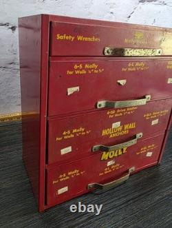 Vintage MOLLY Hardware Advertising Cabinet General Store Counter Display Sign