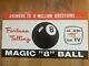 Vintage Magic 8 Ball Advertising Poster Sign Store Display Rare