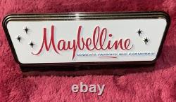 Vintage Maybelline Store Display Brass 1950s Brass MCM Star Lite 5x3x2 Mint
