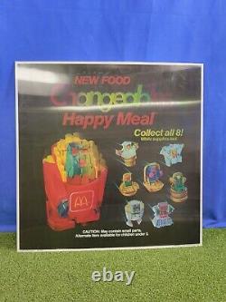 Vintage McDonalds Changeables Happy Meal Holographic Store Display Sign