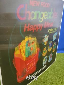 Vintage McDonalds Changeables Happy Meal Holographic Store Display Sign