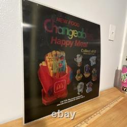 Vintage McDonalds Changeables Happy Meal Holographic Store Display Sign 1988