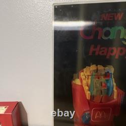 Vintage McDonalds Changeables Happy Meal Holographic Store Display Sign 1988