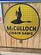 Vintage Mcculloch Chain Saw Embossed Sign