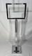 Vintage Metal Chrome Sign Holder Stand Store Display Made in U. S. A