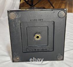 Vintage Metal Chrome Sign Holder Stand Store Display Made in U. S. A