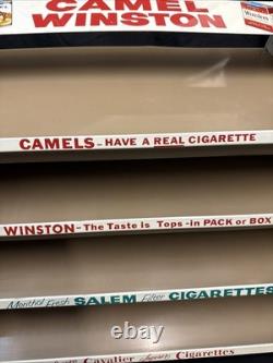 Vintage Metal Cigarette Store Display Rack Camel Winston Salem Cavalier Branded