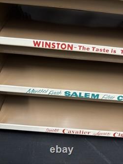Vintage Metal Cigarette Store Display Rack Camel Winston Salem Cavalier Branded
