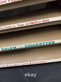 Vintage Metal Cigarette Store Display Rack Camel Winston Salem Cavalier Branded