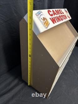 Vintage Metal Cigarette Store Display Rack Camel Winston Salem Cavalier Branded