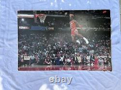 Vintage Michael Jordan #23 Free Throw Line Dunk Store Display Nike Sign