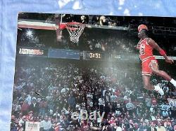 Vintage Michael Jordan #23 Free Throw Line Dunk Store Display Nike Sign