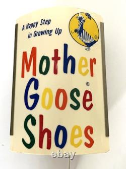 Vintage Mother Goose Shoes Advertising Light Up Store Display Sign WORKS