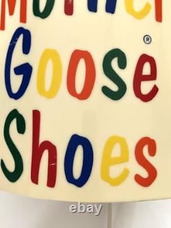 Vintage Mother Goose Shoes Advertising Light Up Store Display Sign WORKS