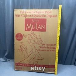 Vintage Mulan Disney Video Store Display Standee With Original Box Never Used