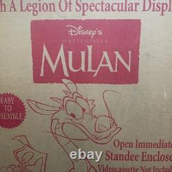Vintage Mulan Disney Video Store Display Standee With Original Box Never Used
