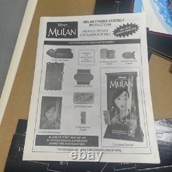 Vintage Mulan Disney Video Store Display Standee With Original Box Never Used