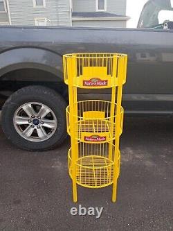 Vintage NATURE MADE METAL Store Display Advertising Shelf Rack, VERY HEAVY