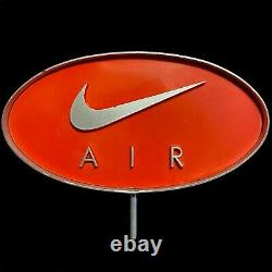Vintage NIKE AIR Advertising Display Sign Swoosh Logo Rare 3-D Metal 9