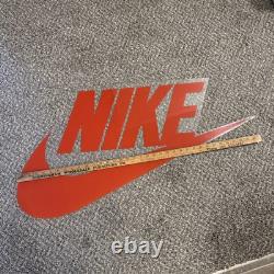 Vintage NIKE Swoosh Hanging Acrylic Sign Store Display / Dealer Issue 90s 36x20