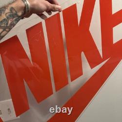 Vintage NIKE Swoosh Hanging Acrylic Sign Store Display / Dealer Issue 90s 36x20