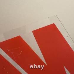 Vintage NIKE Swoosh Hanging Acrylic Sign Store Display / Dealer Issue 90s 36x20