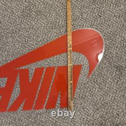 Vintage NIKE Swoosh Hanging Acrylic Sign Store Display / Dealer Issue 90s 36x20