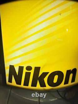 Vintage NIKON light sign store display advertising collectibles rare working