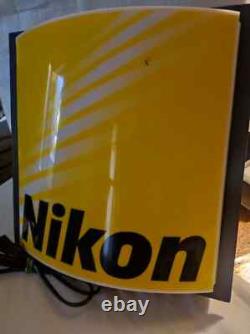 Vintage NIKON light sign store display advertising collectibles rare working