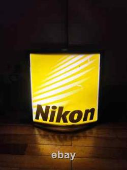 Vintage NIKON light sign store display advertising collectibles rare working