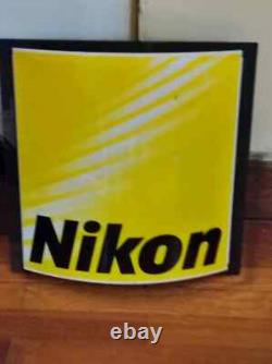 Vintage NIKON light sign store display advertising collectibles rare working