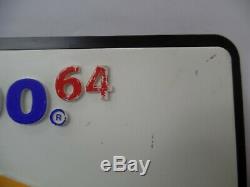 Vintage NINTENDO 64 N64 Promo Retail Store Acrylic Display Sign Double-Sided