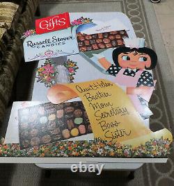 Vintage NOS 1960's RUSSELL STOVER Chocolate Candy Box STORE DISPLAY Sign LARGE