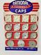 Vintage National Radiator Caps Display Board Automotive Retail Advertisment