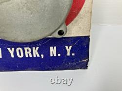 Vintage National Radiator Caps Display Board Automotive Retail Advertisment