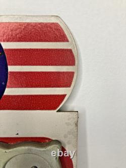 Vintage National Radiator Caps Display Board Automotive Retail Advertisment