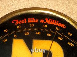 Vintage Natures Remedy Tablets Advertising Thermometer Sign 9.25 Store Display