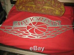 Vintage Nike Air Jordan Icon Logo Metal Store Display