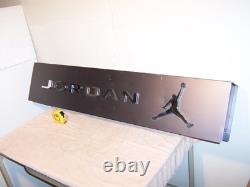 Vintage Nike Michael Jordan Footlocker Double Sided Shoe Store Display Sign