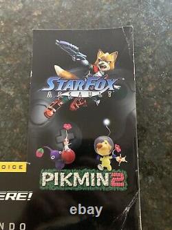 Vintage Nintendo Gamecube Kiosk Store Display Sign Insert Paper Mario Pikmin Fox