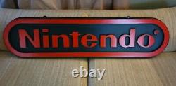 Vintage Nintendo M17A 1988 Two Sided Hanging Store Display Sign