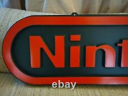 Vintage Nintendo M17A 1988 Two Sided Hanging Store Display Sign
