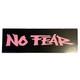 Vintage No Fear Clothing Store Display Sign Motocross 11.5 x 36 90s