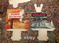 Vintage Nos Pyrex Gift Advertising Light Up Fall & Winter Store Display Sign