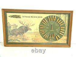 Vintage Nosler Display The Premium Big Game Sample Bullet Board Advertising