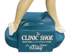 Vintage Nurse Store Advertising Display The Clinic Shoe For Young Women in White